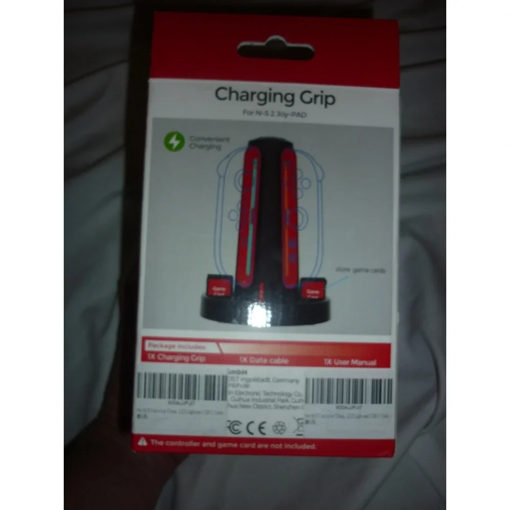 DOBE Charging Grip for Nintendo Switch Joy-Con LED Light‎ USB-C TNS-1188 Black